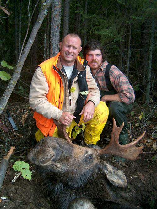 Moose hunting friends